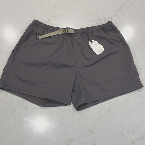 prAna Other - prAna NEW Mens XL x 5"‎ Stretch Zion Pull On Shorts Dark Iron Relaxed Fit Hiking